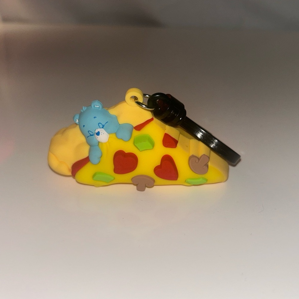 Cheerful Bear Keychain Toy - Yellow and Blue